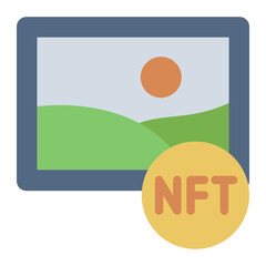 NFT image icon for digital art and collectibles.