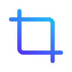 Obraz premium crop gradient fill icon