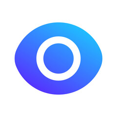 eye gradient fill icon