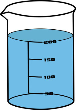 recommend clip art: 200 milliliters ( mL ) Liquid in Laboratory Beaker