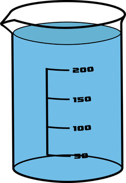 recommend clip art: 250 milliliters ( mL ) Liquid in Laboratory Beaker