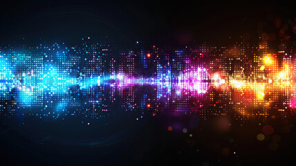 Obraz premium Blue and Purple Gradient Dots Background