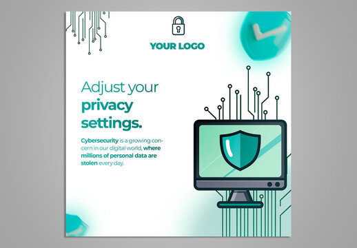 Cyber Security Template Social Media