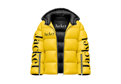 Oversized Puffer Jacket Mockup