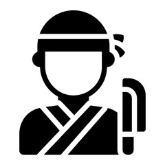 Avatar icon of a Japanese chef, wearing traditional chef hat and uniform.