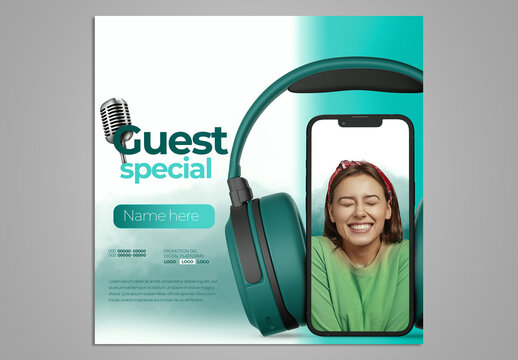 Podcast Social Media Template