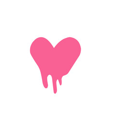 melting heart vector icon