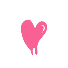 melting heart vector icon