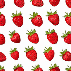 strawberry seamless pattern