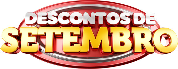 ofertas de setembro super setembro de ofertas, selo 3d varejo comercio local, vendas, consumidor
