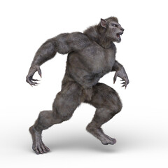 狼男　3DCGレンダリング