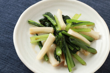 ちくわと小松菜の和え物