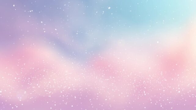 Beautiful sky sunset background. Relaxing peaceful seamless looping cotton candy cloud wallpaper.