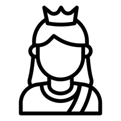 Queen avatar icon representing a medieval monarch.