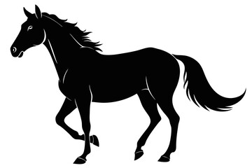 silhouette of horse, Horse Vector, Horse Silhouette
