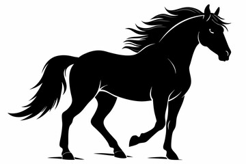 Obraz premium silhouette of horse, Horse Vector, Horse Silhouette 