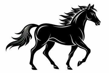 silhouette of horse, Horse Vector, Horse Silhouette
