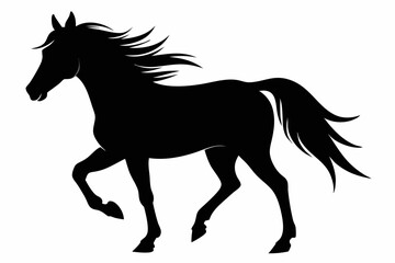 silhouette of horse, Horse Vector, Horse Silhouette
