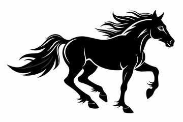 silhouette of horse, Horse Vector, Horse Silhouette
