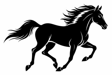 silhouette of horse, Horse Vector, Horse Silhouette
