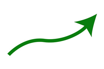 green arrow graph moving up