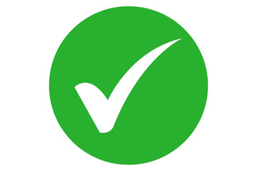 green white check mark icon transparent background