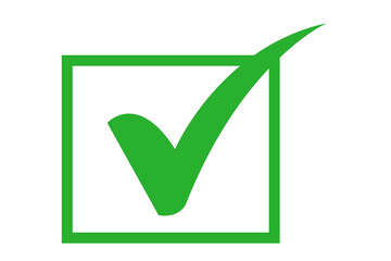 green checkmark in box ui android web ios app website design