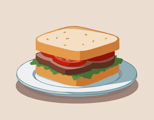 Roast Beef Sandwich Lunch
