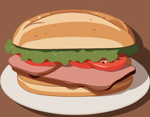 Roast Beef Sandwich Lunch
