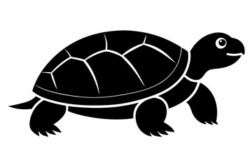 Turtle Silhouette, turtle marine animal icon, silhouettes of sea turtle
