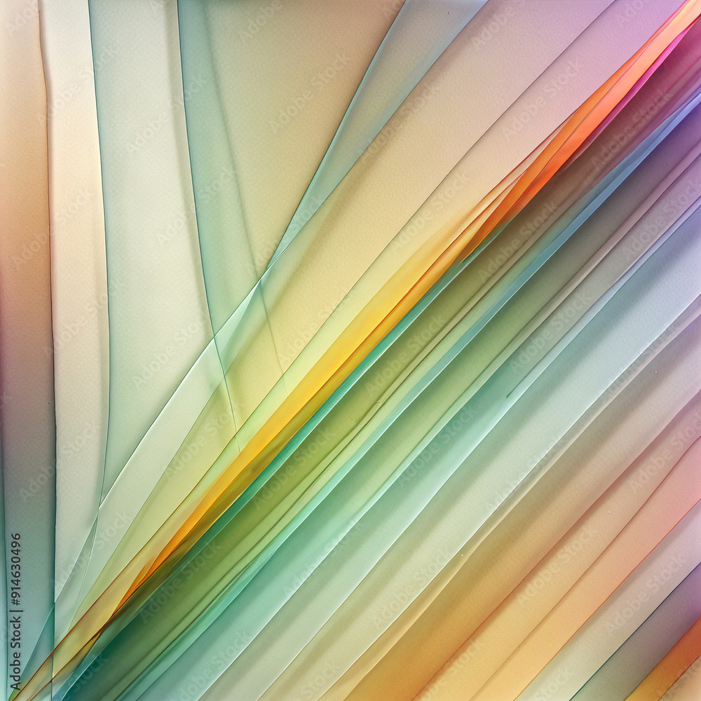 Poster an abstract design featuring layers of translucent colors and soft edges