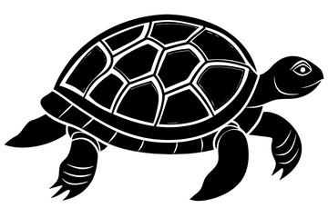 Turtle Silhouette, turtle marine animal icon, silhouettes of sea turtle
