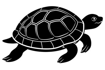 Turtle Silhouette, turtle marine animal icon, silhouettes of sea turtle
