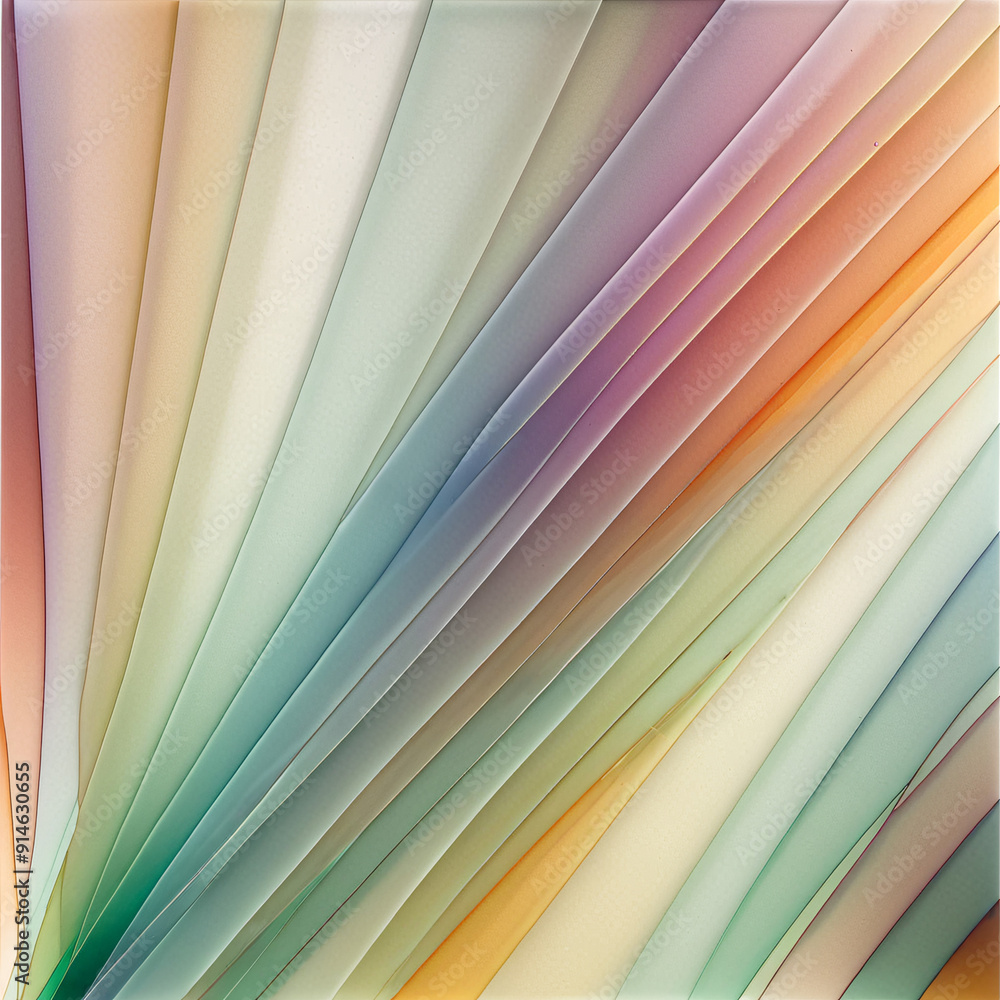 Aufkleber an abstract design featuring layers of translucent colors and soft edges