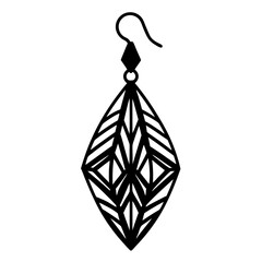 
Earring Laser Cut File, Earring SVG 


