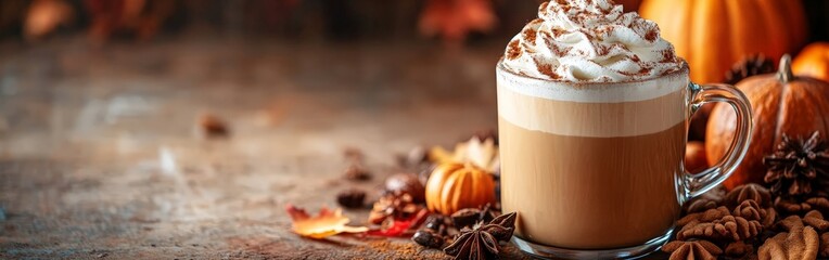 Cozy Pumpkin Spice Latte Autumn Vibes