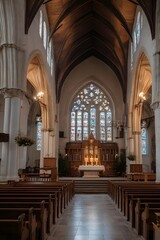 Fototapeta premium Classic Church interior