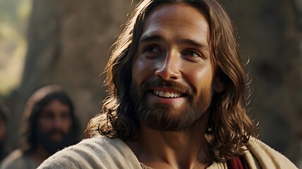 jesus christ smiling