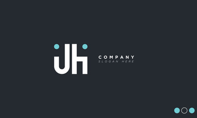 JH Alphabet letters Initials Monogram logo HJ, J and H