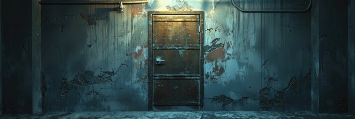 Mysterious Spooky Bunker Door Fallout Shelter