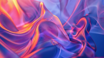 Obraz premium A clear image featuring a blue and pink background with a red and yellow design at the bottom