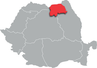 bucovina map ADMINISTRATIVE DIVISIONS of ROMANIA 3d isometric map