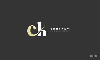 CK Alphabet letters Initials Monogram logo KC, C and K
