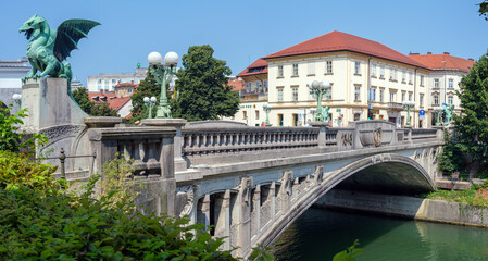 The stone dragon on the bridges of Ljubljana is a reminder that it is its symbol.