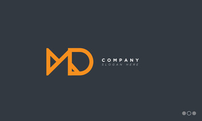 MD Alphabet letters Initials Monogram logo 
