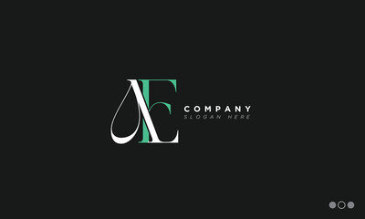 AE Alphabet letters Initials Monogram logo 