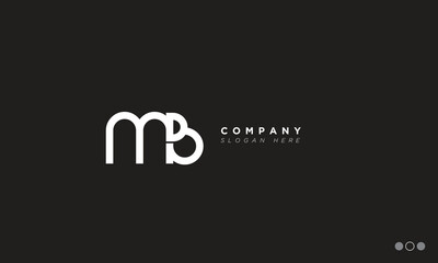MB Alphabet letters Initials Monogram logo 