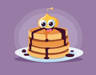Groovy Pancake Character

