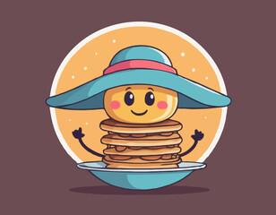 Groovy Pancake Character
