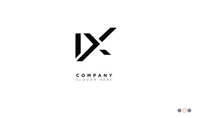 IX Alphabet letters Initials Monogram logo 